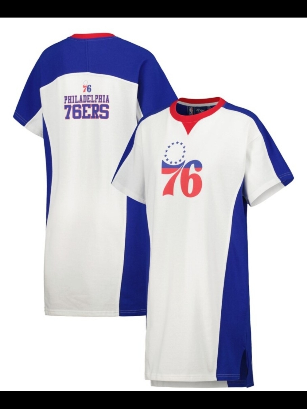Philadelphia 76ers G-III 4Her by Carl Banks Women's Free Throw T-Shirt Dress